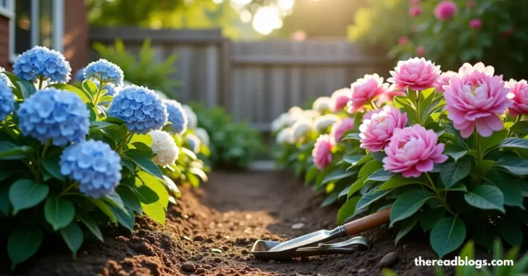 Hydrangea and Peony