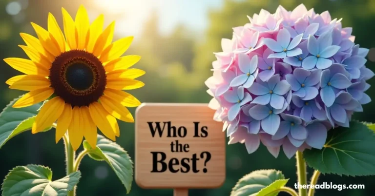 Sunflower And Hydrangea Who Is The Best​